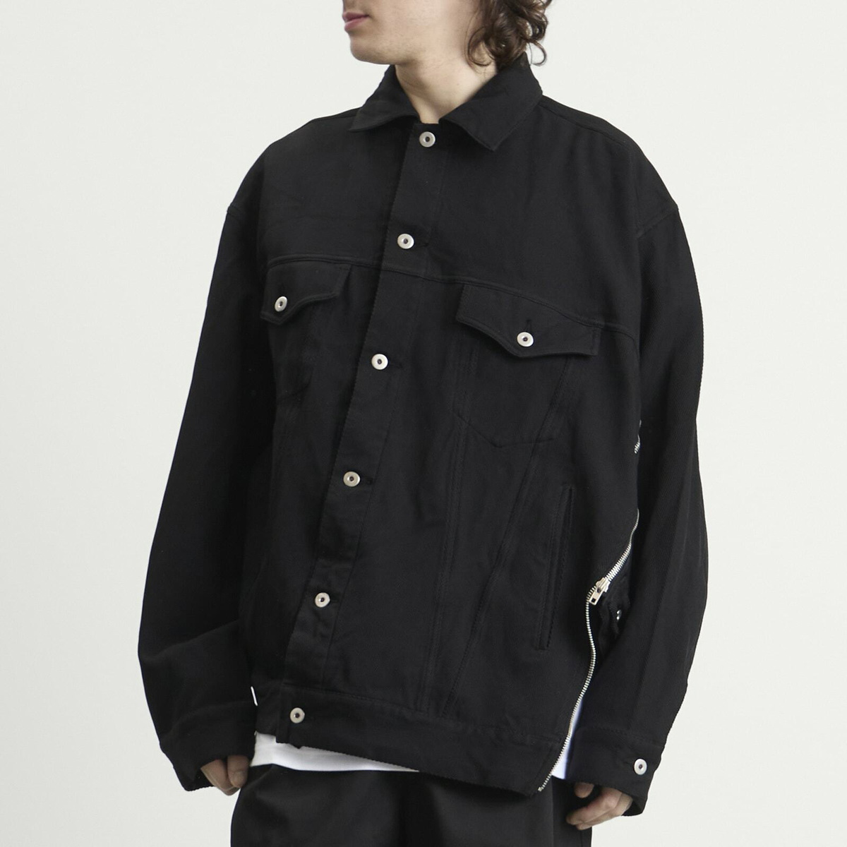 Comme des Garçons Men's Denim Jacket in Black