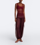 Nensi Dojaka Semi-sheer tank top