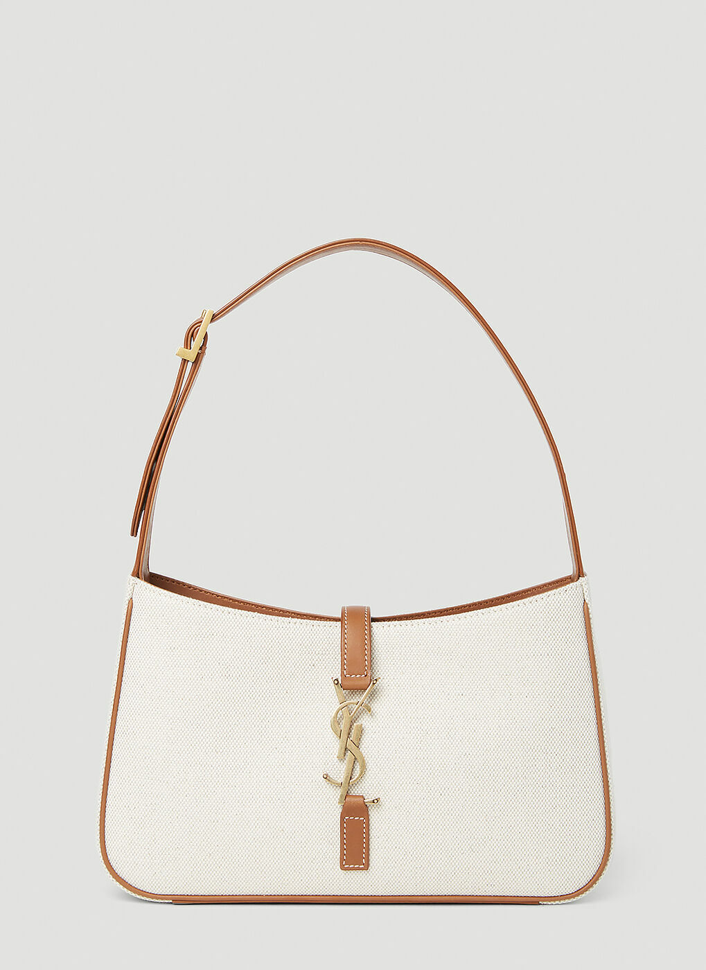 Saint Laurent Mini 5A7 Hobo Bag in Cream