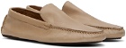 The Row Taupe Lucca Loafers