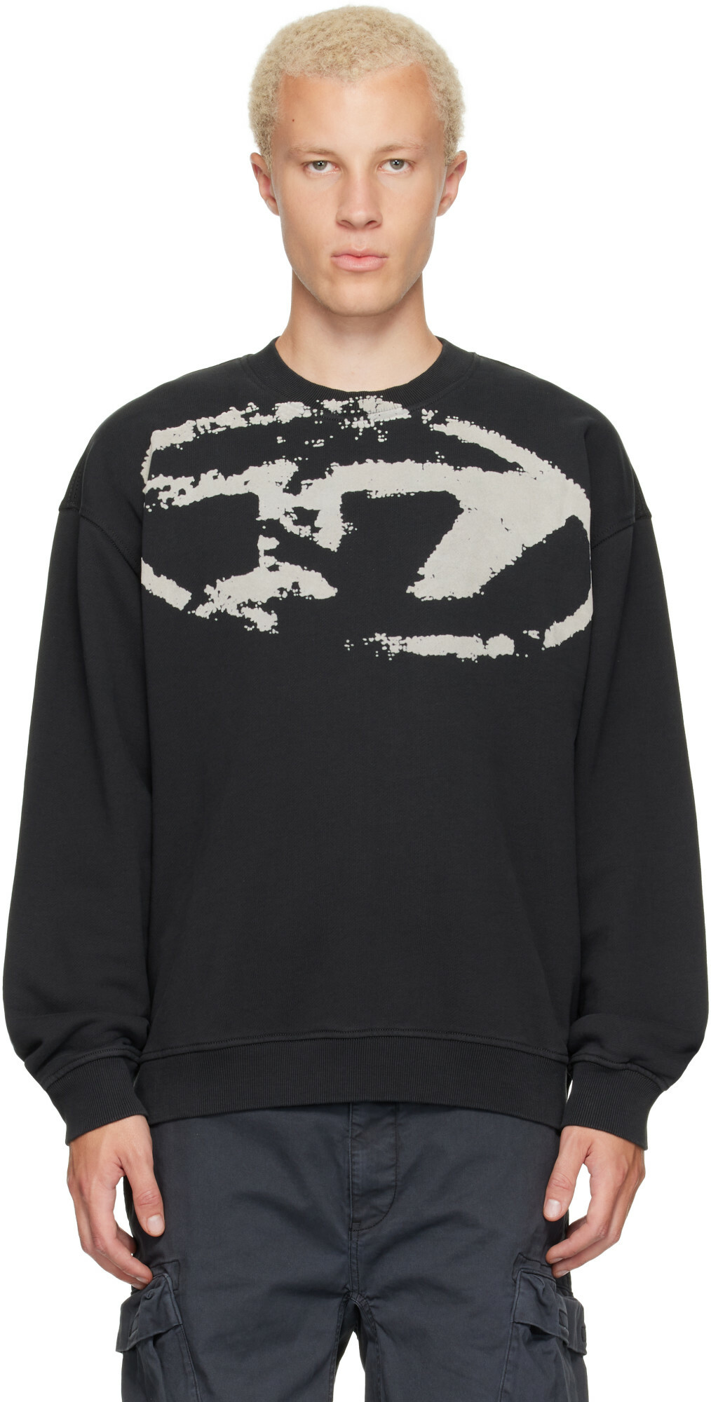 Diesel Gray S-Boxt-N5 Sweatshirt