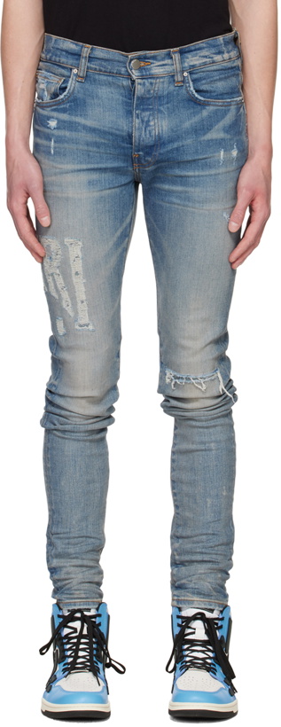 Photo: AMIRI Indigo Distressed Jeans