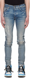 AMIRI Indigo Distressed Jeans