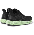 adidas Originals - Alphaedge 4D Rubber-Trimmed Primeknit Sneakers - Black