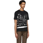 Paul Smith and Christoph Niemann Black Night Scene Print T-Shirt