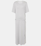 Lemaire Belted cotton jersey maxi dress