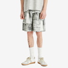 Róhe Men's Silk Drawstring Shorts in Durgerdammerdijk Print