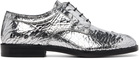 Maison Margiela Silver Tabi Broken Mirror Derbys