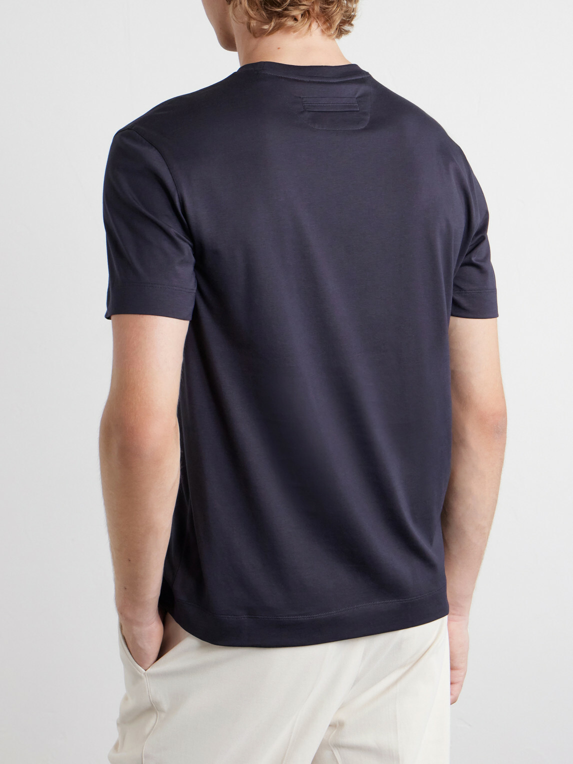 Zegna - Cotton-Jersey T-Shirt - Blue