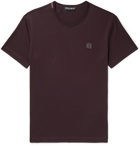 DOLCE & GABBANA - Logo-Detailed Cotton-Jersey T-Shirt - Purple