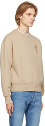 AMI Alexandre Mattiussi Beige Ami De Coeur Sweatshirt