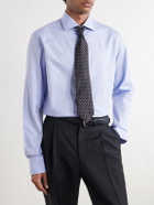 Canali - Impeccabile Cutaway-Collar Cotton-Poplin Shirt - Blue
