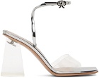 Gianvito Rossi Silver Cosmic 85 Heeled Sandals