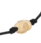 Luis Morais - Cord and Gold Bracelet - Black