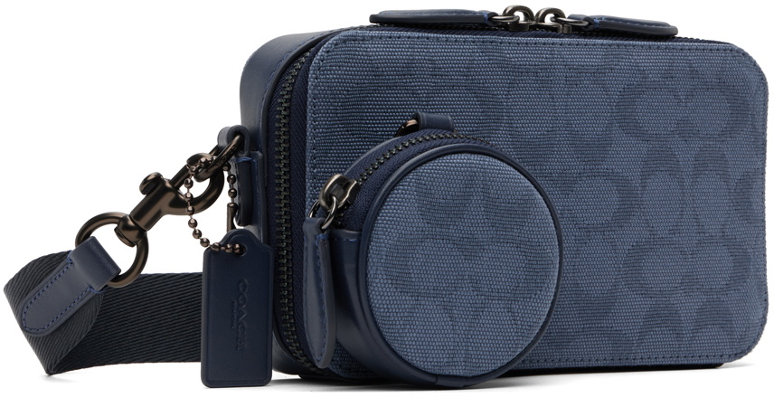 Coach 1941 Blue Charter Slim Messenger Bag