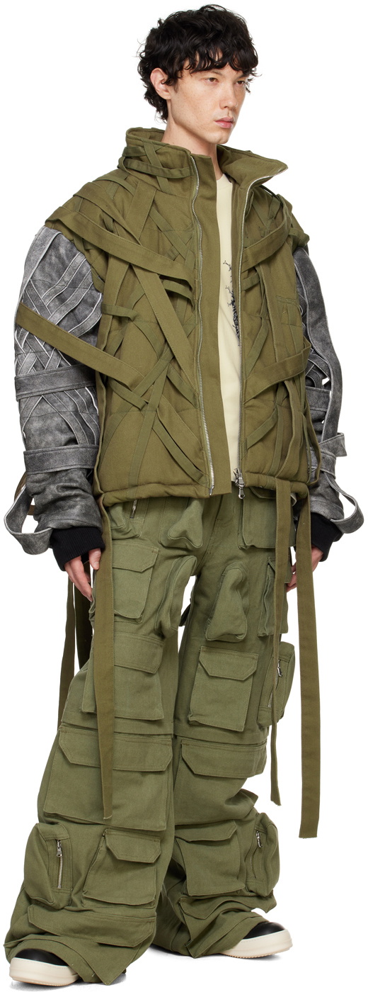 Who Decides War Green Rave Cargo Pants
