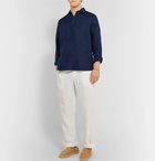 Orlebar Brown - Ridley Linen Half-Placket Shirt - Navy