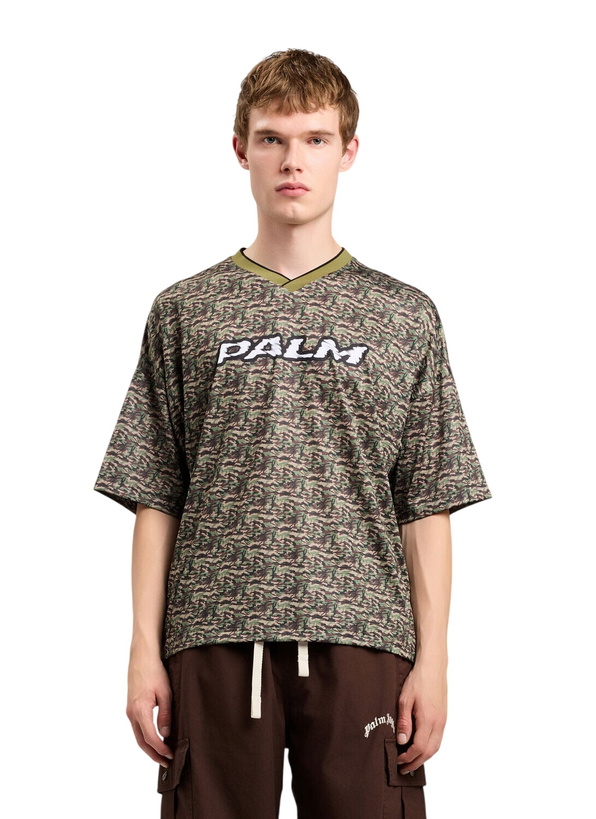 Photo: Palm Angels Camo Allover Palm Sport T-Shirt