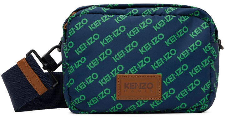 Photo: Kenzo Navy Kenzo Paris Sport Monogram Crossbody Bag