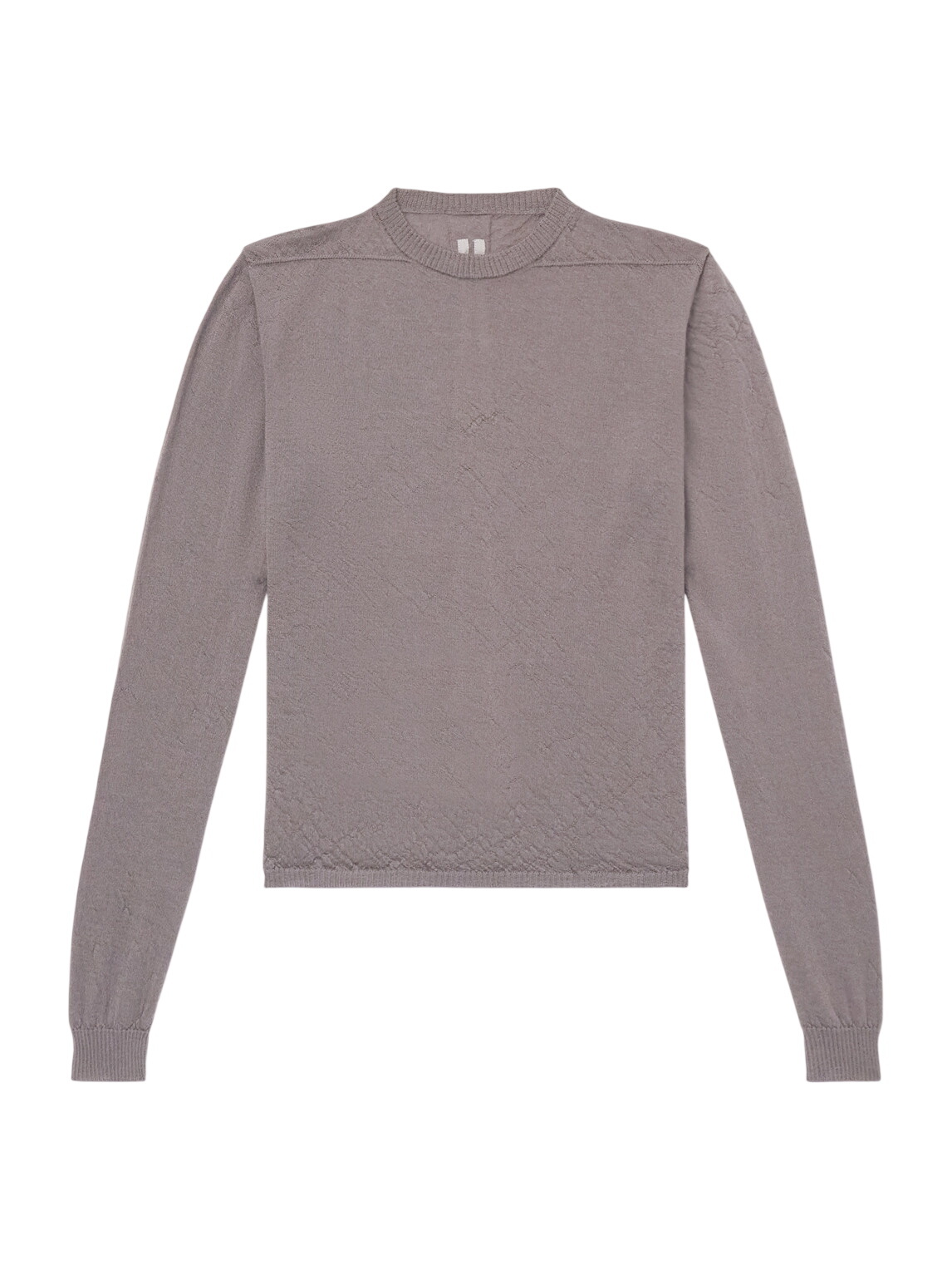 Rick Owens - Cropped Ribbed Cashmere and Wool-Blend Sweater