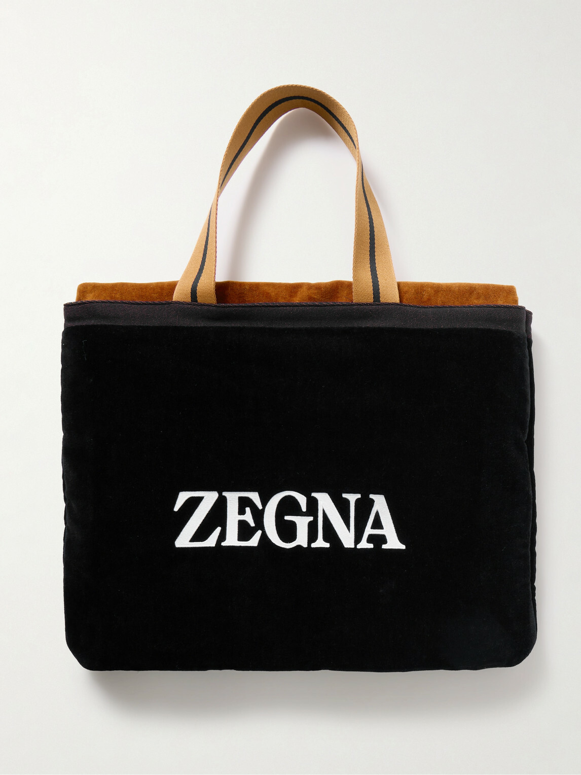 Zegna - Logo-Embroidered Cotton-Terry Beach Towel Tote Bag