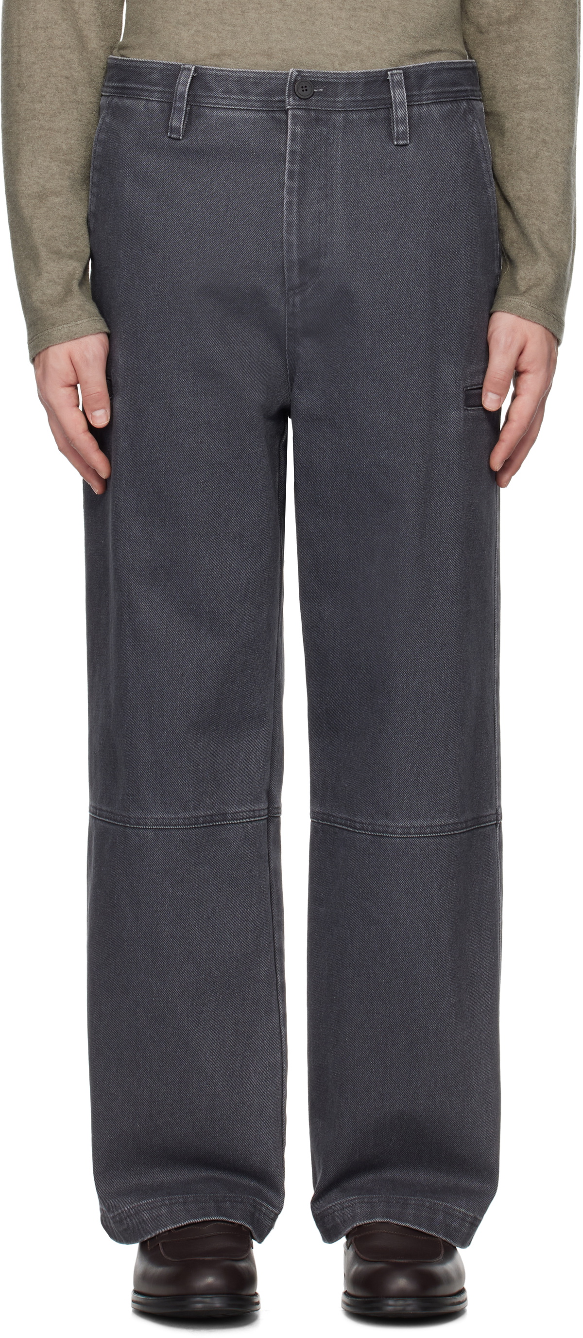 LE17SEPTEMBRE Navy Washed Side Pocket Jeans