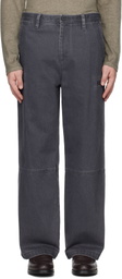 LE17SEPTEMBRE Navy Washed Side Pocket Jeans