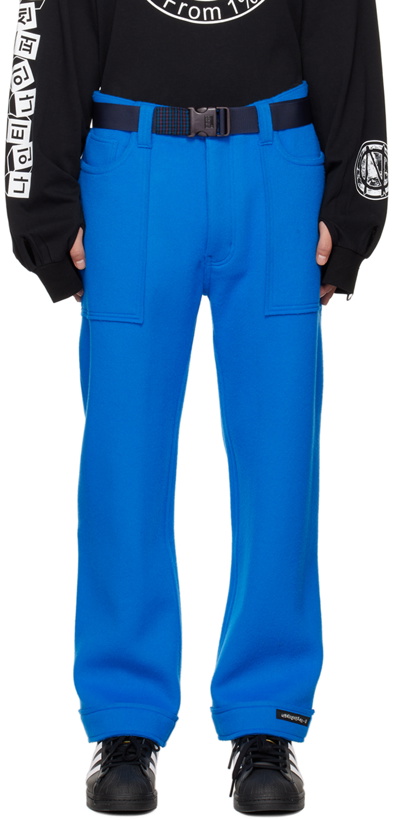 Photo: 99% IS Blue Bondage Trousers