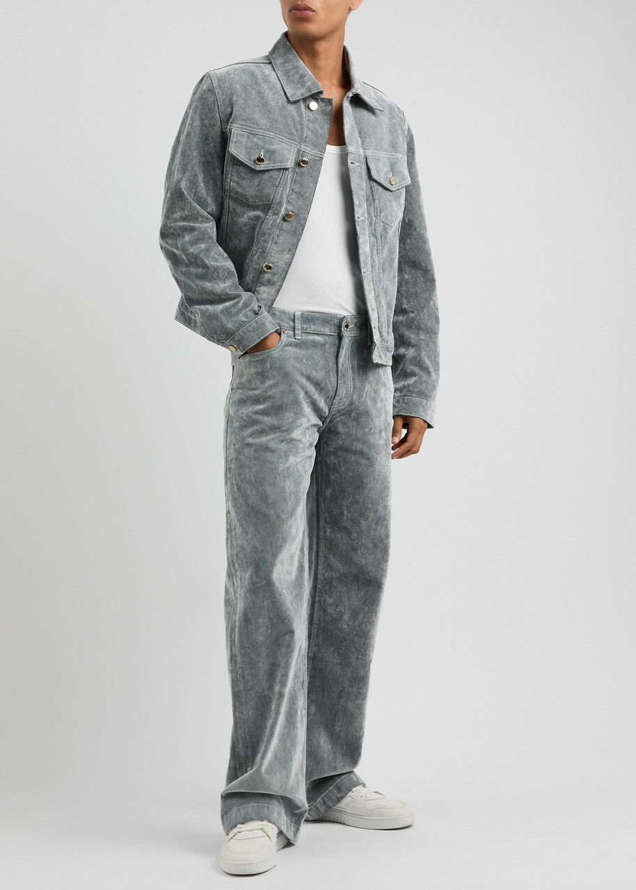 Casablanca Peach Brushed Denim Jacket