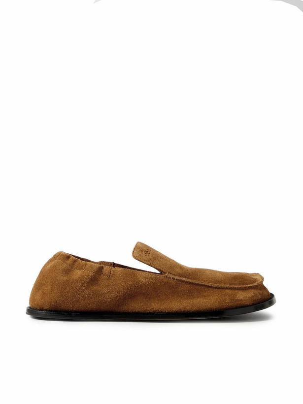 Photo: LOEWE - Flex Suede Loafers - Brown