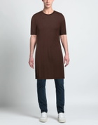 Rick Owens Mens T-shirt Dark in Brown