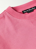 Acne Studios - Fiah Logo-Appliquéd Cotton-Jersey Sweatshirt - Pink