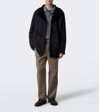 Arma Bohdan shearling-lined suede coat