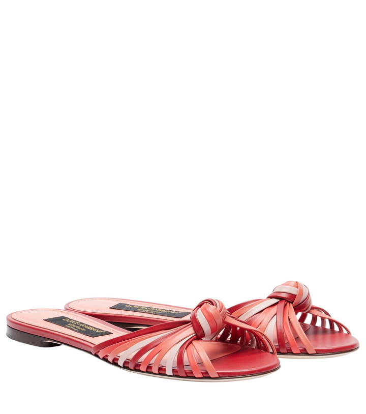 Photo: Dolce&Gabbana Bianca 2.0 leather sandals