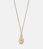 Yvonne Léon Joli Miroir 18kt and 9kt gold pendant necklace with citrines