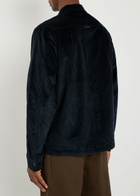 Fred Perry Logo-embroidered Corduroy Overshirt Navy