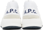 A.P.C. White Run Around Sneakers