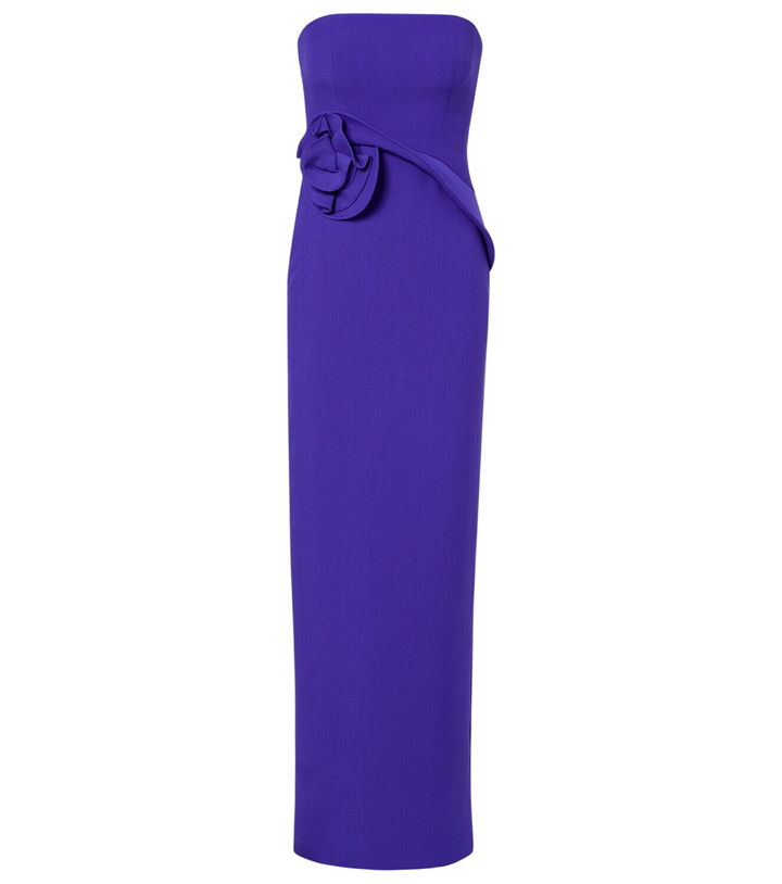 Photo: Roland Mouret Floral-appliqué gown