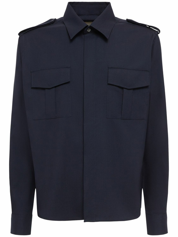 Photo: AMI PARIS Wool Canvas Military Shirt