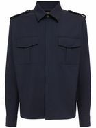 AMI PARIS Wool Canvas Military Shirt