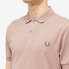 Fred Perry Men's Plain Polo Shirt in Dark Pink