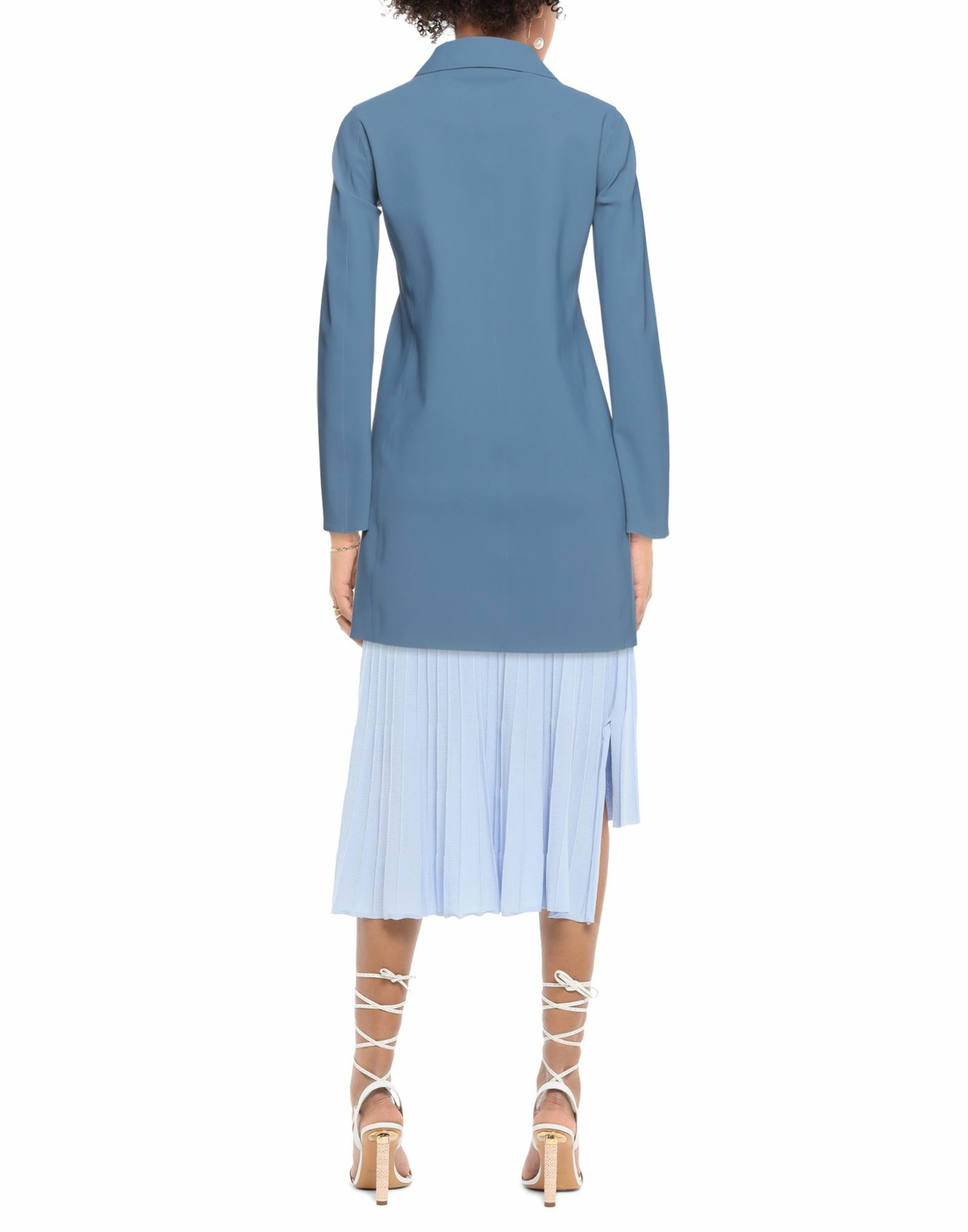 Herno Womens Overcoat & Trench Coat Slate in Blue