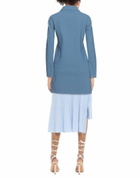 Herno Womens Overcoat & Trench Coat Slate in Blue