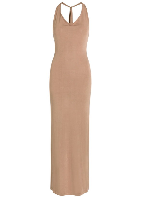 Photo: Aya Muse Onda Layered Knit Maxi Dress Rose