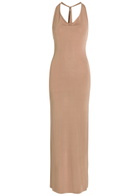 Aya Muse Onda Layered Knit Maxi Dress Rose