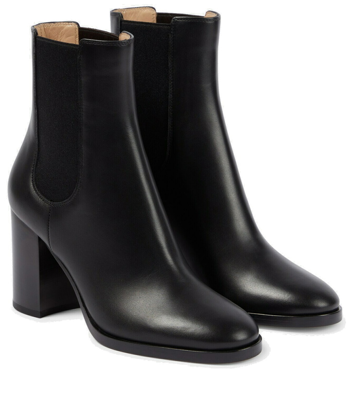 Photo: Gianvito Rossi Chelsea leather ankle boots