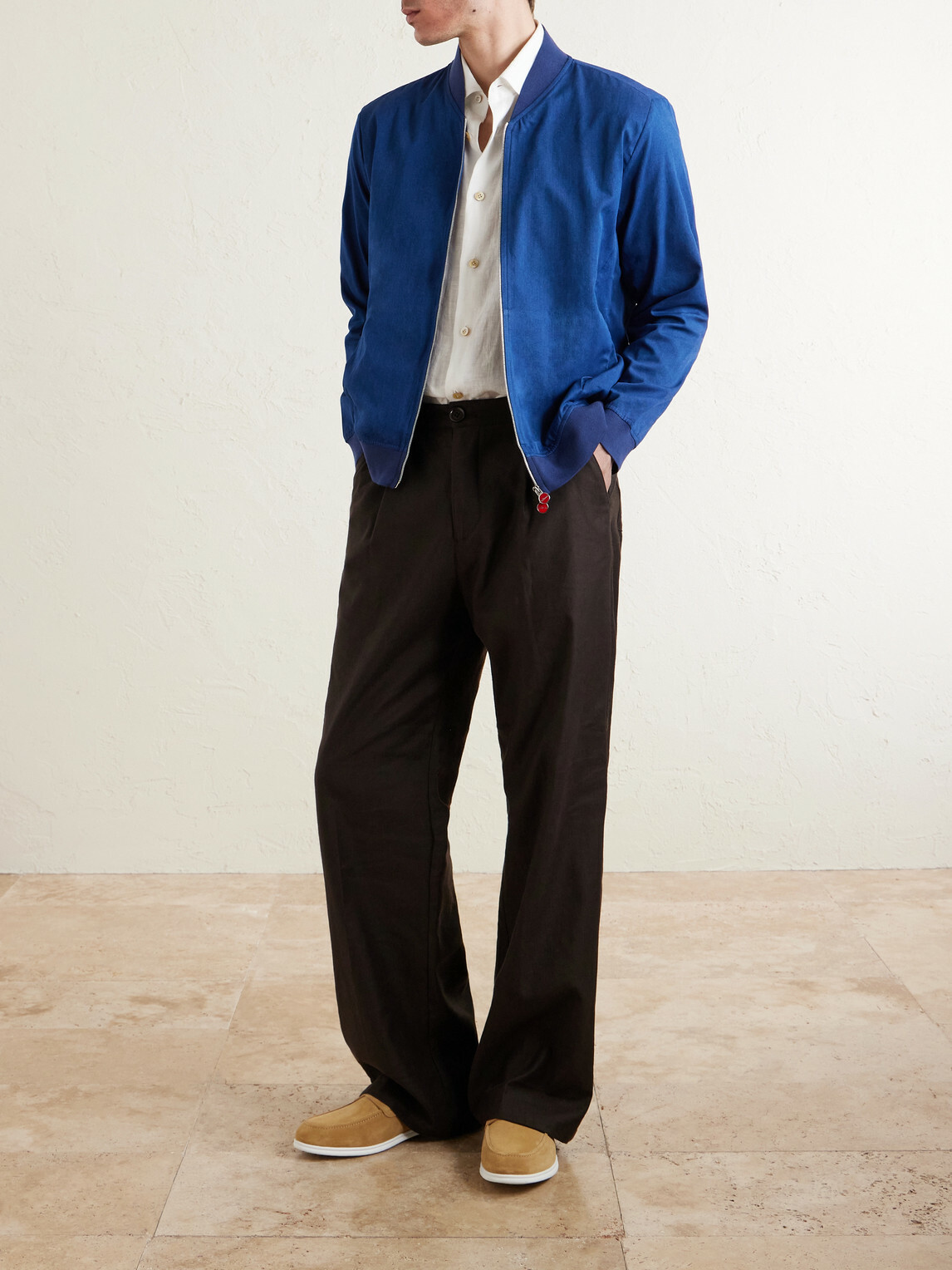 Kiton - Linen Shirt - White