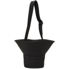 MM6 Maison Margiela Black Faux-Leather Hat Bag