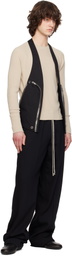 Rick Owens Black Temple Bauhaus Vest