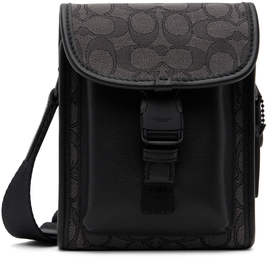 COACH Charter North/South Leather Crossbody Bag